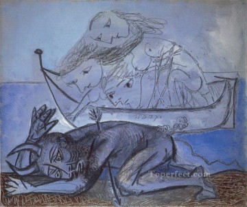 Barcos náuticos y fauna herida 1937 cubista Pablo Picasso Pinturas al óleo